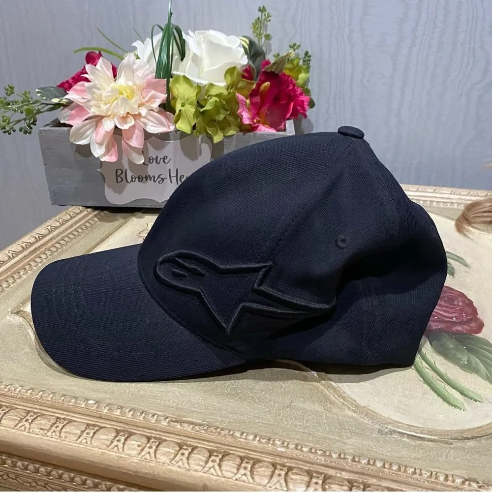 Alpinestars Vintage Flex Fit Black Cap Unisex Sz S/M